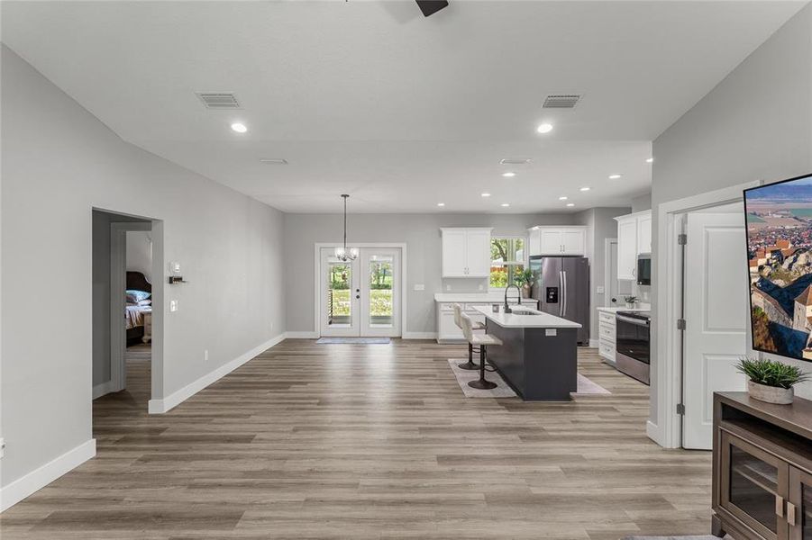 Furnished interior view inside a new home in , Florahome (Image 7).