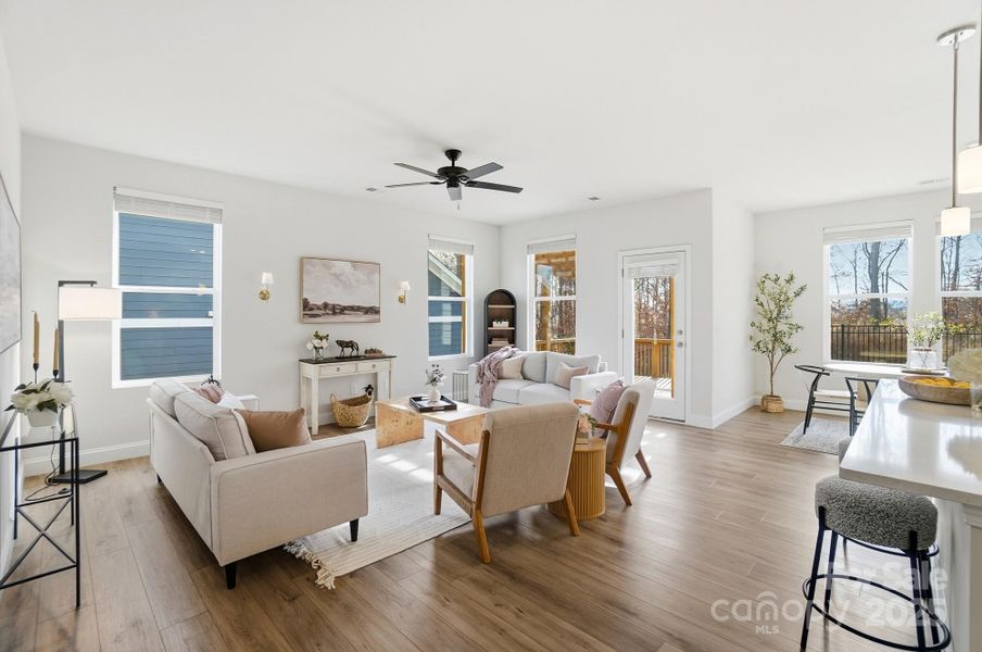 Furnished interior view inside a new home in , Cramerton (Image 7).