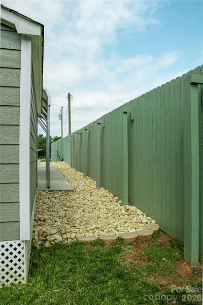 Exterior details and patio area of a home in , Ellenboro (Image 26).