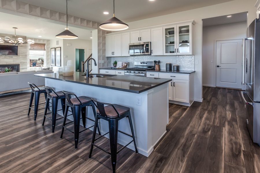 Representative furnished interior of a home built from the Twain by Hartford Homes in Trailside, Timnath (Image 37).