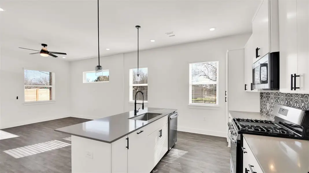 Furnished interior view inside a new home in , Austin (Image 9). Furnished interior view inside a new home in , Austin (Image 9).