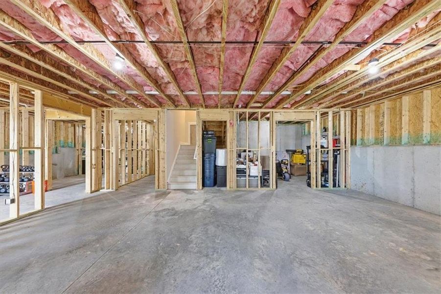 In-progress construction of a new home in Falls Creek, Flowery Branch, GA (Image 66).