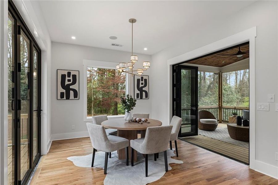 Furnished interior view inside a new home in , Atlanta (Image 31).