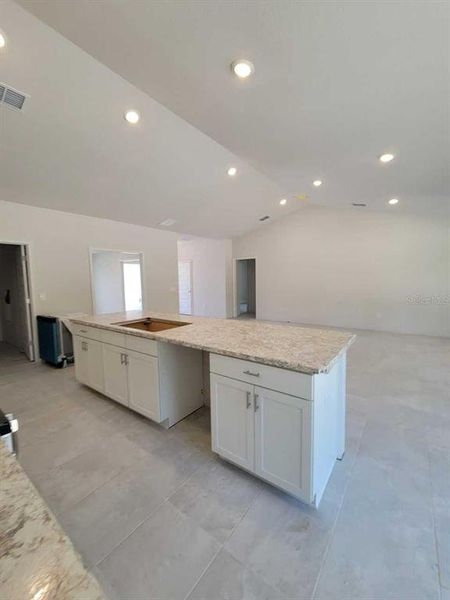 Actual home under construction.