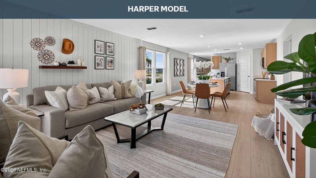 Furnished interior view inside a new home in The Arbors, Jacksonville (Image 15).