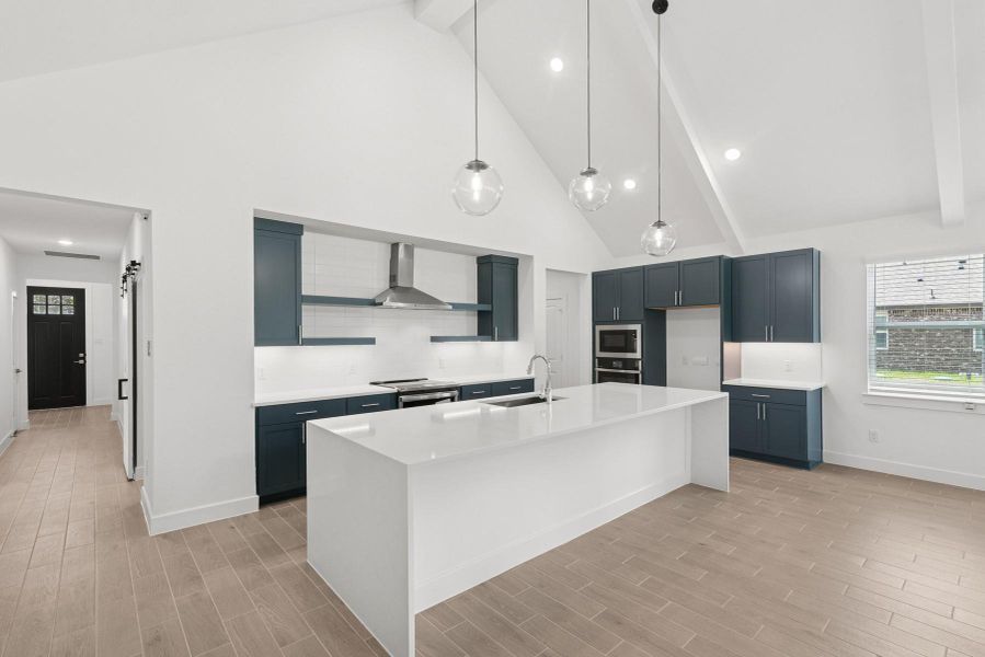 Furnished interior view inside a new home in Tarkington Timbers, Cleveland (Image 9). Furnished interior view inside a new home in Tarkington Timbers, Cleveland (Image 9).