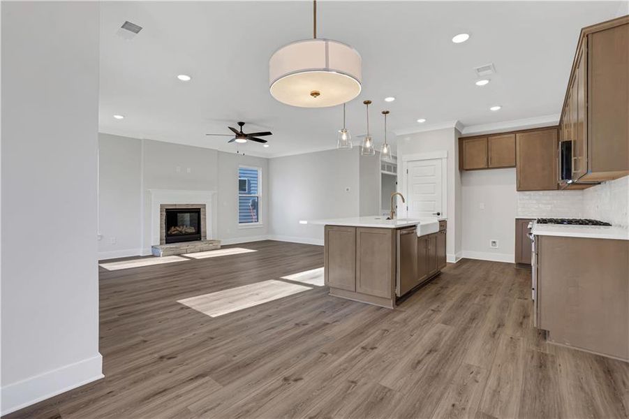 Furnished interior view inside a new home in Villas at Dawsonville, Dawsonville (Image 13). Furnished interior view inside a new home in Villas at Dawsonville, Dawsonville (Image 13).