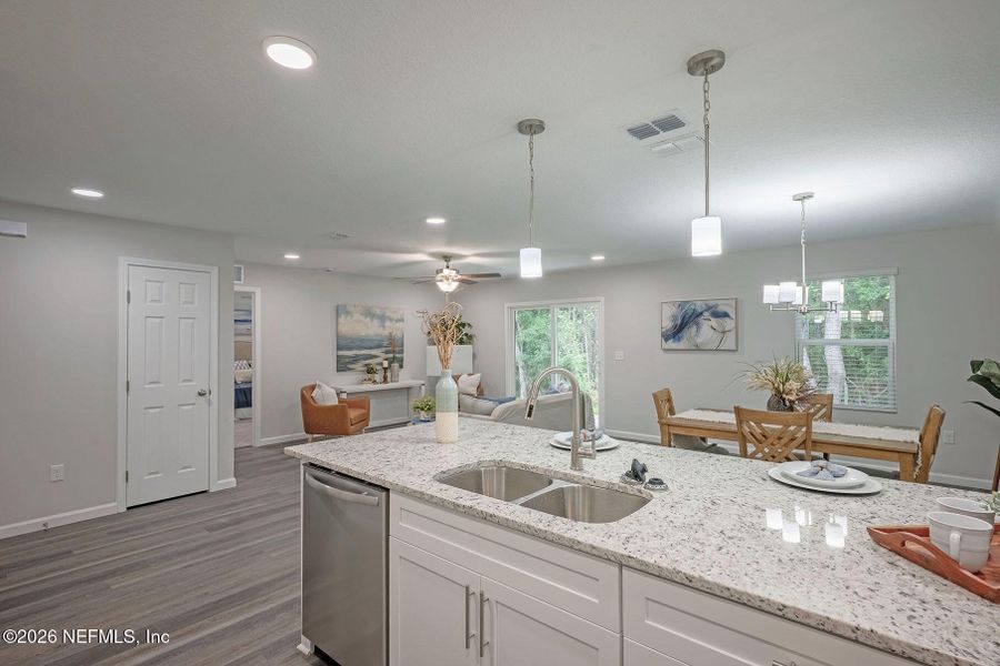 Furnished interior view inside a new home in , Jacksonville (Image 14).