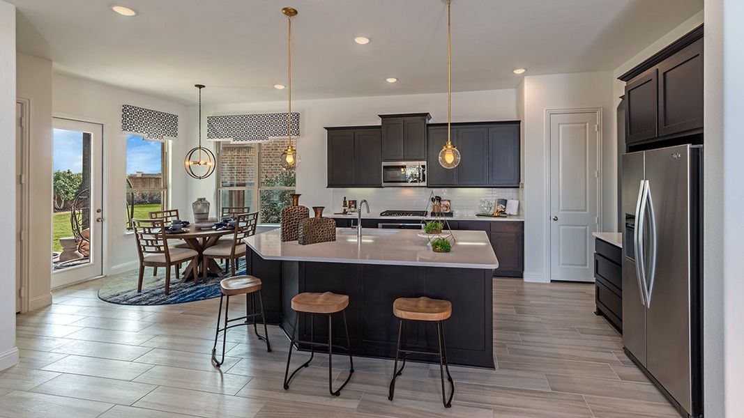 Representative furnished interior of a home built from the Whitney by Beazer Homes in Wildflower Ranch, Justin (Image 6).