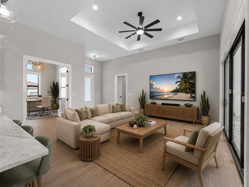 Furnished interior view inside a new home in , Port Charlotte (Image 17). Furnished interior view inside a new home in , Port Charlotte (Image 17).