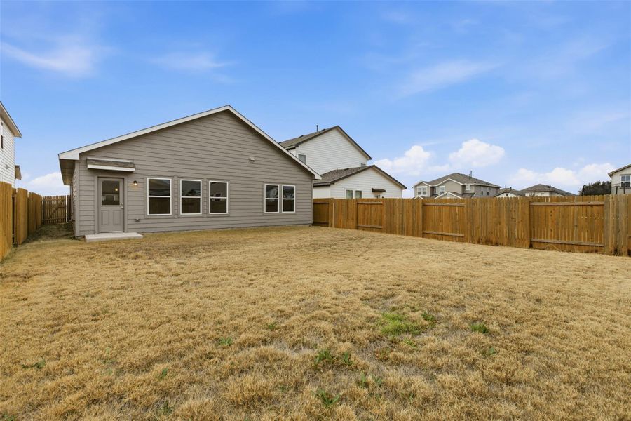Exterior details and patio area of a home in Butler Farms, Liberty Hill (Image 4).