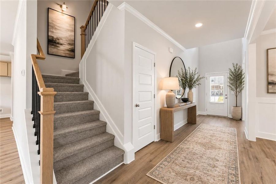 Furnished interior view inside a new home in Clark Farms, Flowery Branch (Image 9).