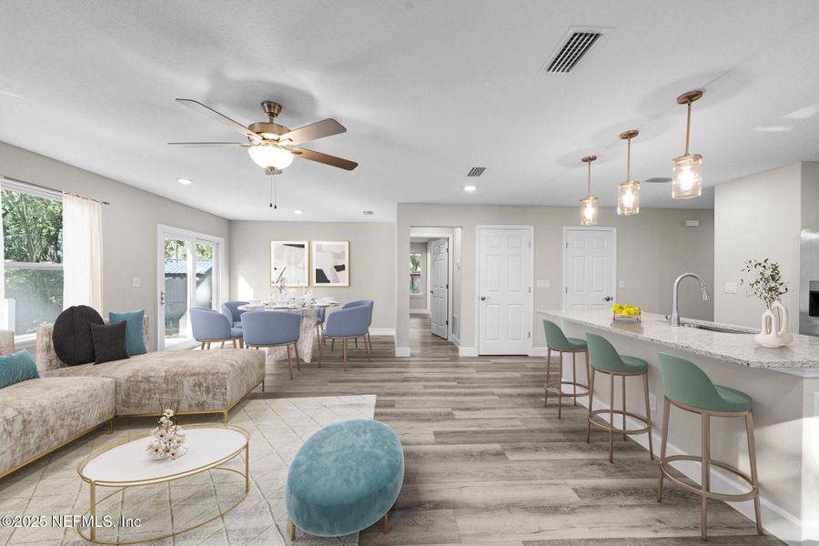 Furnished interior view inside a new home in , Jacksonville (Image 8).