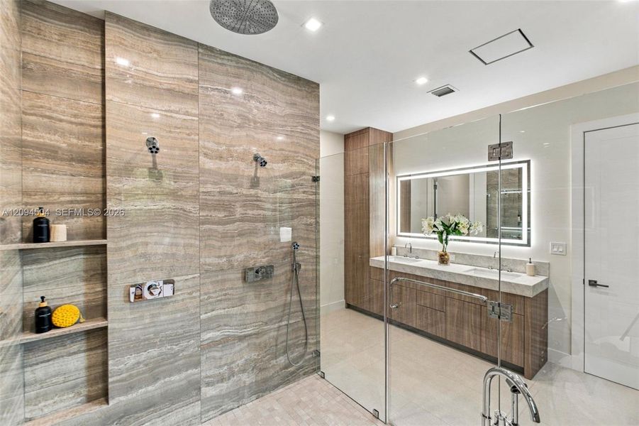 Furnished interior view inside a new home in , South Miami (Image 63).