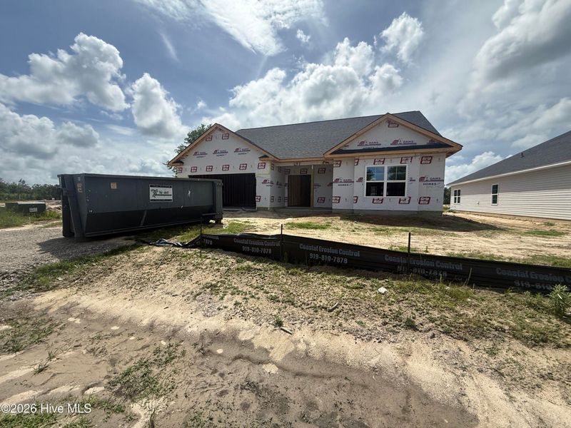 In-progress construction of a new home in Wood Creek Landing, Leland, NC (Image 33).