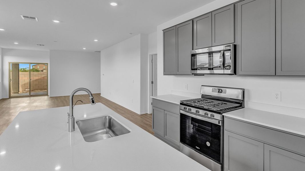 Furnished interior view inside a new home in Coronet at Gladden Farms, Marana (Image 9). Furnished interior view inside a new home in Coronet at Gladden Farms, Marana (Image 9).