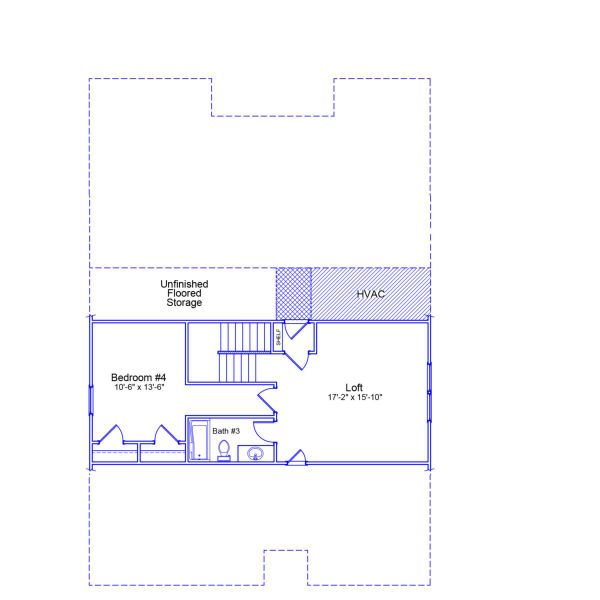 2D floor plan layout of this home in Nazareth Heights, Lexington, SC (Image 3).
