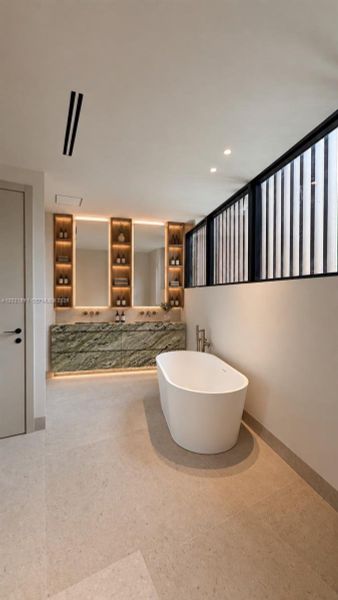 Furnished interior view inside a new home in , Key Biscayne (Image 7).