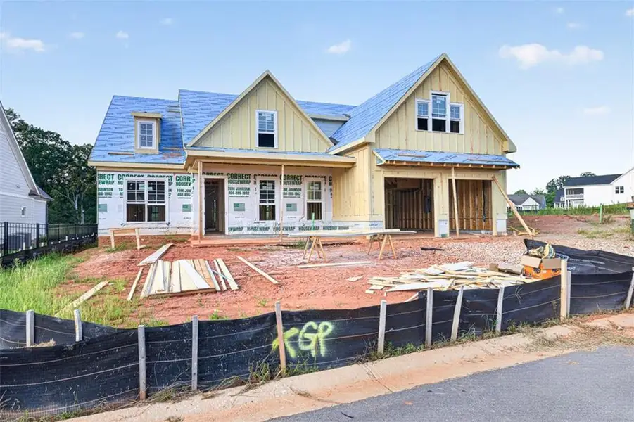 In-progress construction of a new home in , Statham, GA (Image 4).