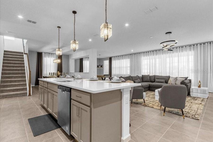 Furnished interior view inside a new home in , Kissimmee (Image 10).