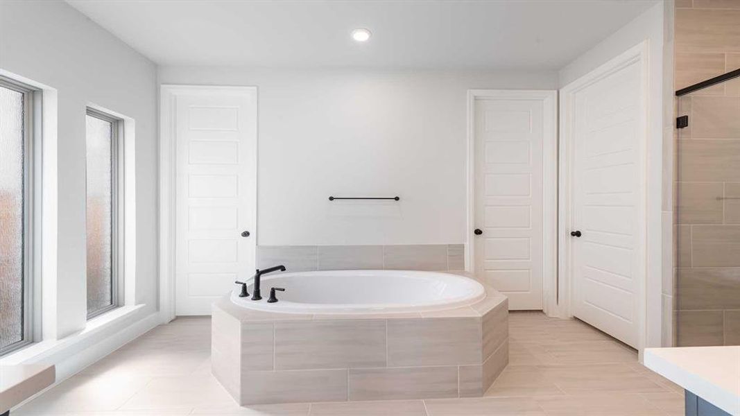 Furnished interior view inside a new home in The Heights At Uptown Celina 50', Celina (Image 8).