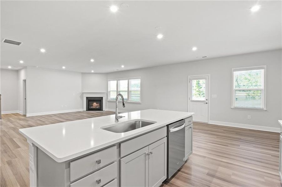 Furnished interior view inside a new home in Haverhill Estates, Dacula (Image 9).