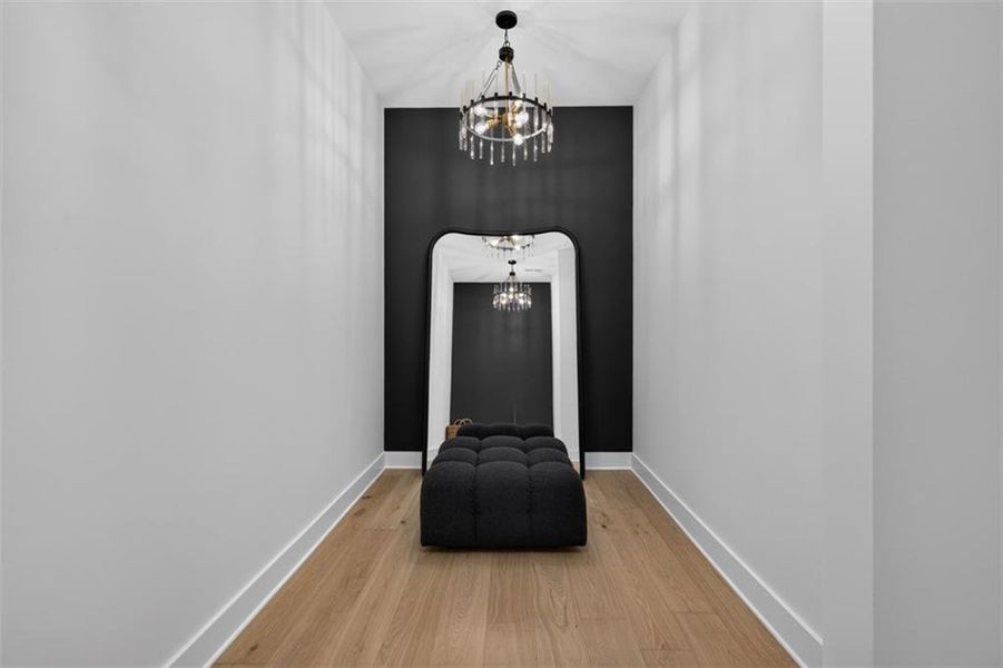 Furnished interior view inside a new home in Villages at Sharon Springs, Cumming (Image 50).