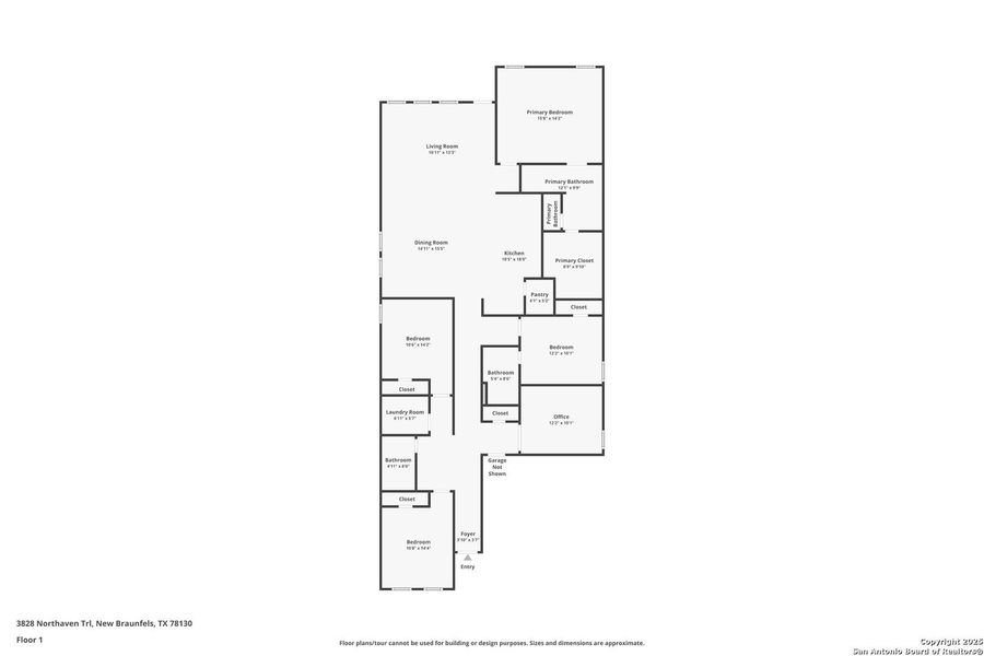 2D floor plan layout of this home in , New Braunfels, TX (Image 3). 2D floor plan layout of this home in , New Braunfels, TX (Image 3).