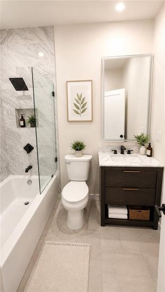 Furnished interior view inside a new home in , Atlanta (Image 11).
