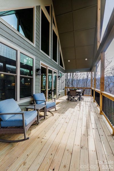 Exterior details and patio area of a home in , Maggie Valley (Image 18).