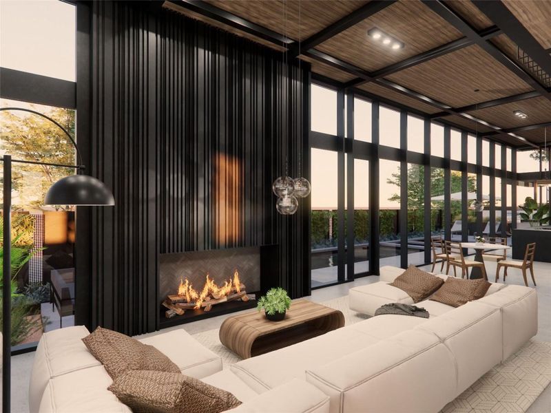 Furnished interior view inside a new home in , Austin (Image 9). Furnished interior view inside a new home in , Austin (Image 9).