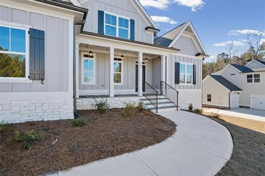Exterior details and patio area of a home in , Waleska (Image 24).