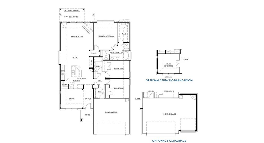 2D floor plan layout of this home in Summer Crest, Fort Worth, TX (Image 5).