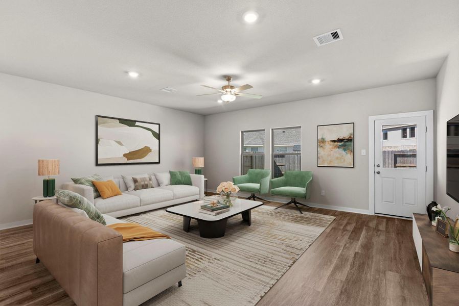 Furnished interior view inside a new home in Windrose Green, Angleton (Image 13).