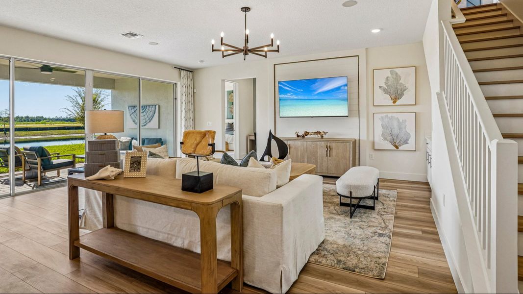 Oleander Floor Plan Living Area by DRB Homes in Ardisia Park in New Smyrna Beach, FL Oleander Floor Plan Living Area by DRB Homes in Ardisia Park in New Smyrna Beach, FL