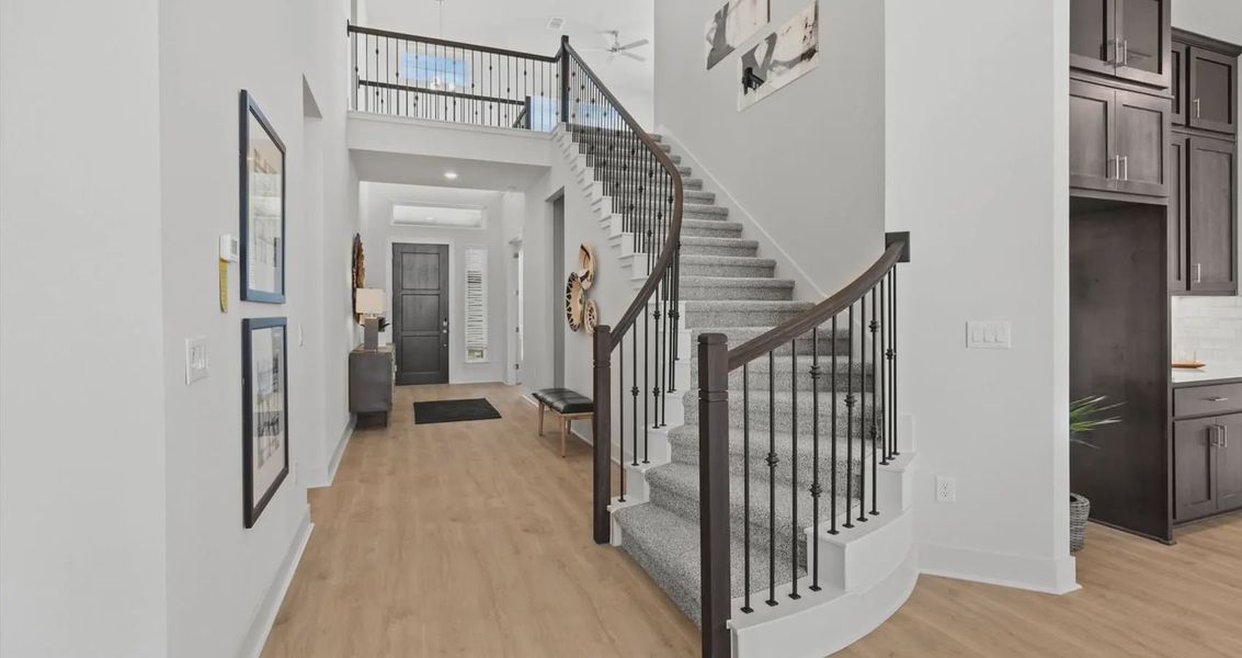 Representative furnished interior of a home built from the Waterloo by Chesmar Homes in Village at Three Oaks, Seguin (Image 9). Representative furnished interior of a home built from the Waterloo by Chesmar Homes in Village at Three Oaks, Seguin (Image 9).