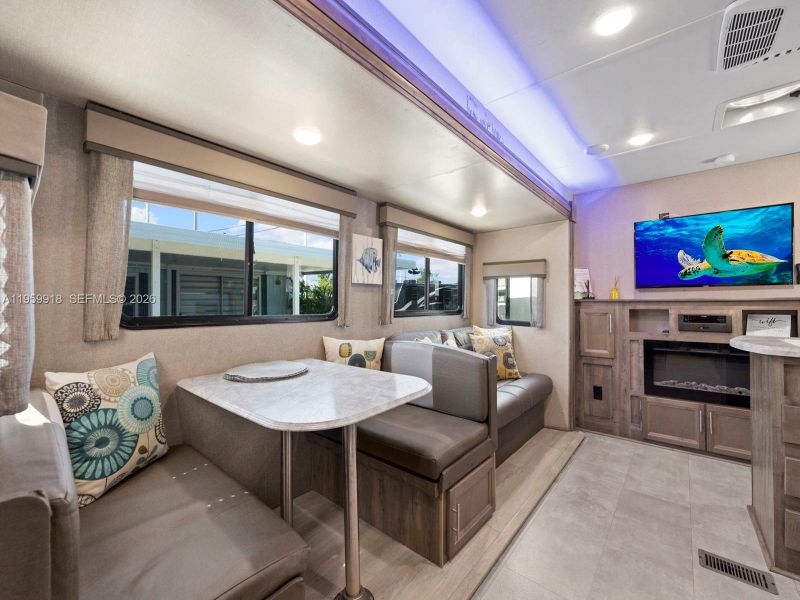 Furnished interior view inside a new home in , Key Largo (Image 4).