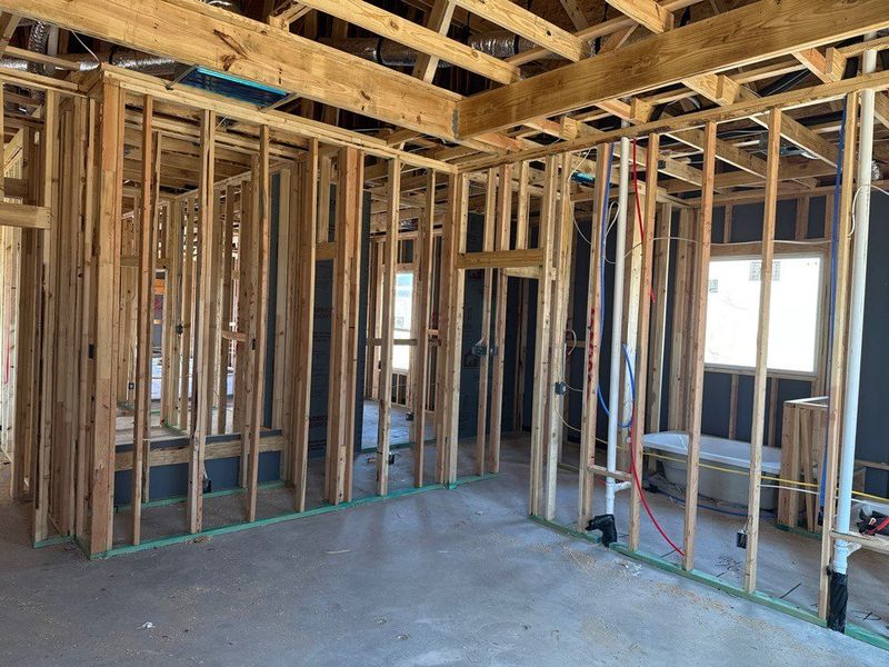 In-progress construction of a new home in Covenant Springs, Springtown, TX (Image 6).
