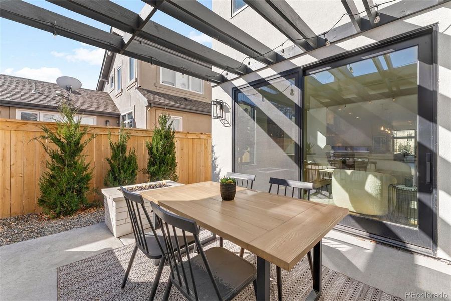 Exterior details and patio area of a home in , Denver (Image 2).