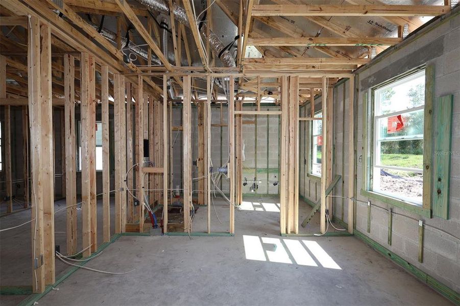 In-progress construction of a new home in Eden at Crossprairie, St. Cloud, FL (Image 6).