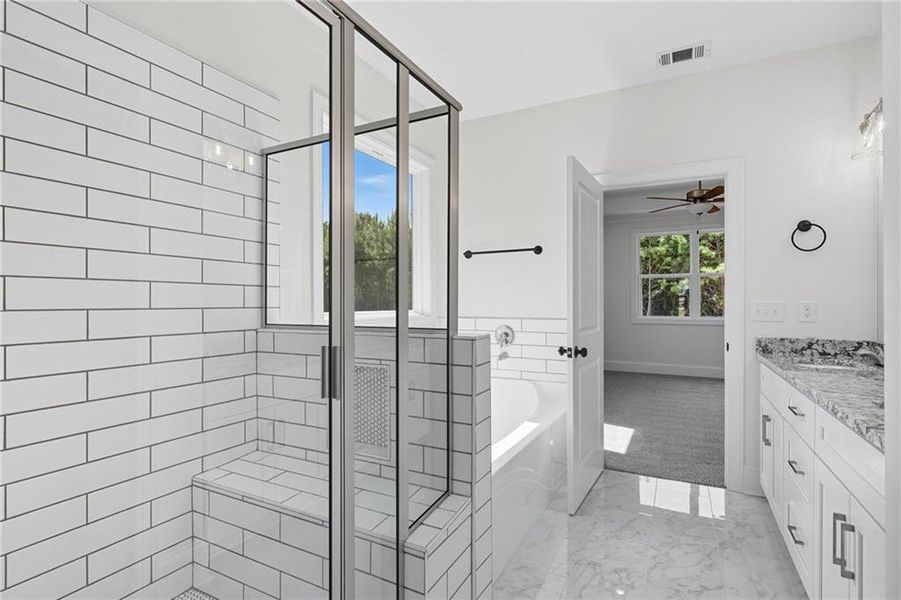 Furnished interior view inside a new home in , Hiram (Image 5).