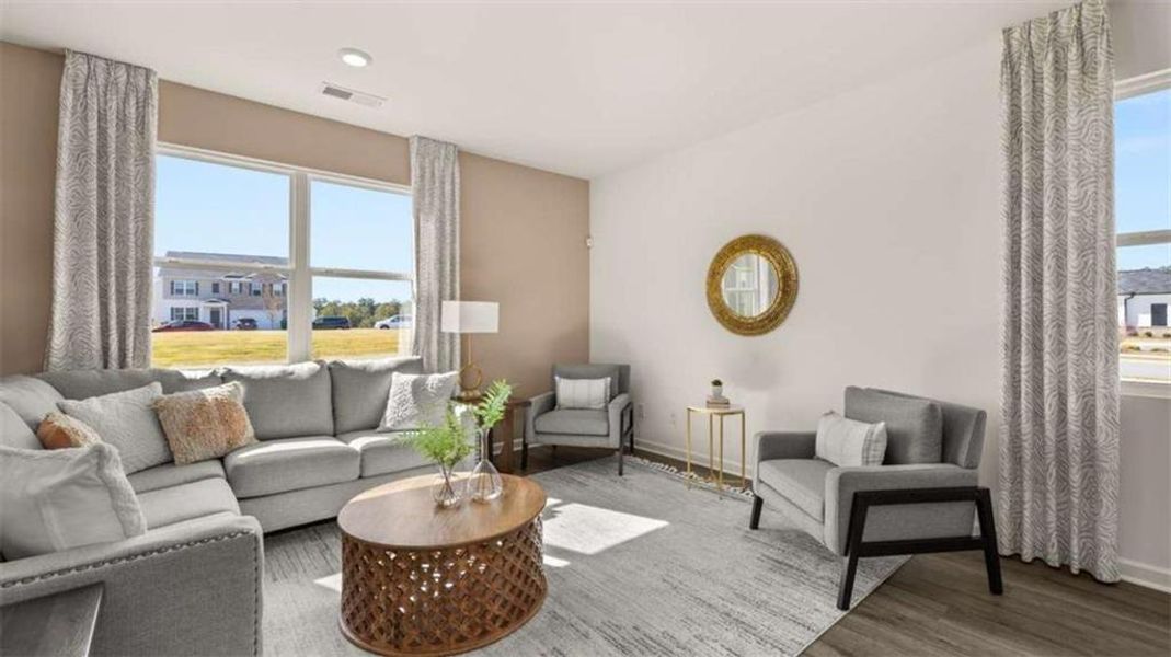 Furnished interior view inside a new home in Poplar Preserve, Newnan (Image 19).