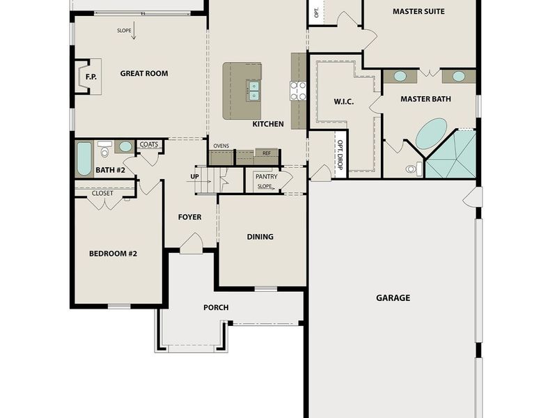 2D floor plan layout of this home in Shelton Square, Murfreesboro, TN (Image 5).