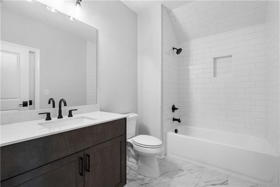 Furnished interior view inside a new home in Promenade at Sawnee Village, Cumming (Image 13).