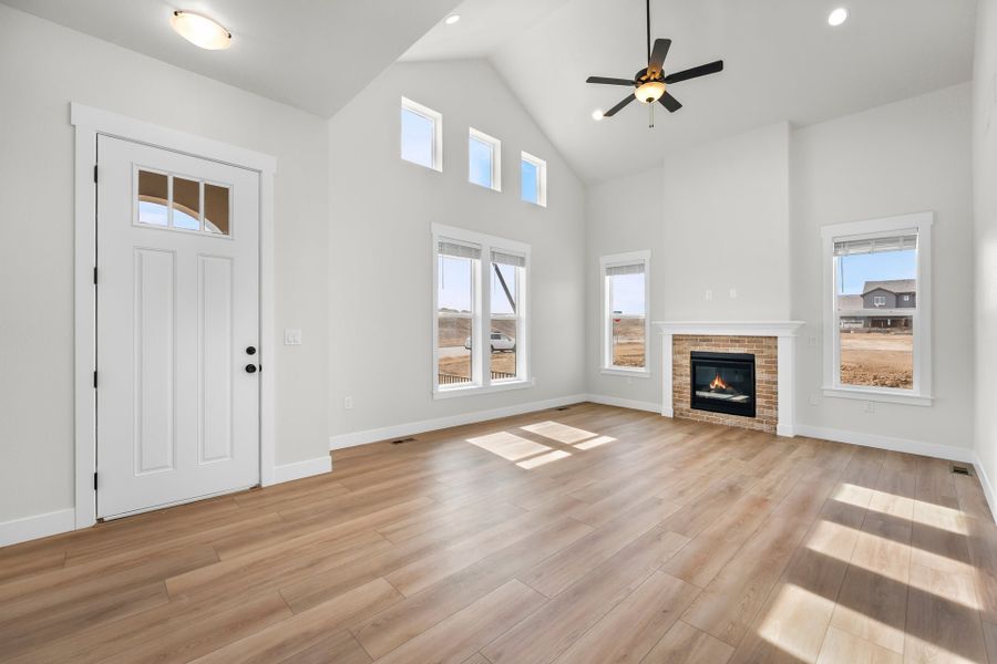 Representative unfurnished interior of a home built from the The Duxbury by Landmark Homes in Vernazza, Windsor (Image 13).