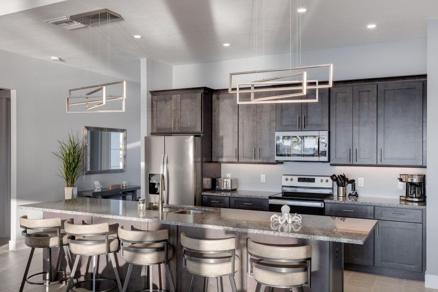 Furnished interior view inside a new home in , Cape Coral (Image 4). Furnished interior view inside a new home in , Cape Coral (Image 4).