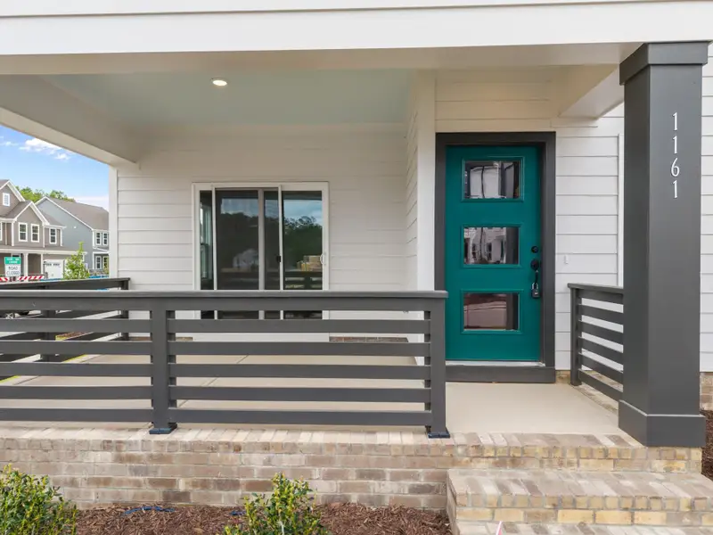 Representative exterior details of a home built from the Red Rocks by Garman Homes in Allen Park, Raleigh (Image 3).