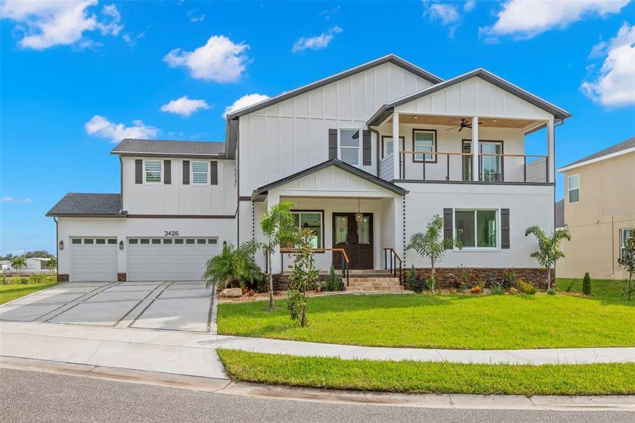 Front exterior of a new home in , Safety Harbor, FL, highlighting curb appeal (Image 27).