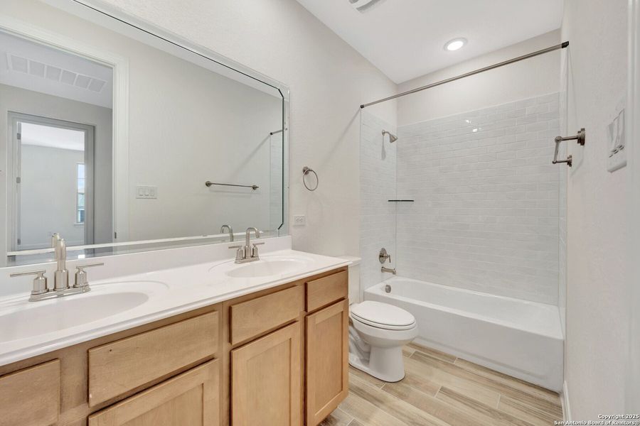 Furnished interior view inside a new home in Preserve at Annabelle Ranch, San Antonio (Image 3).