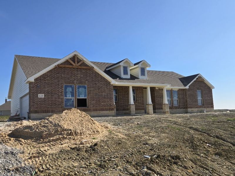 In-progress construction of a new home in Hillview Addition, Decatur, TX (Image 11).